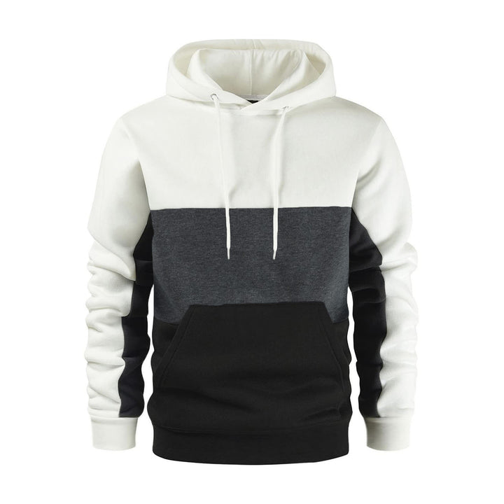 Men's hoodie with fashionable color block design Lisslune