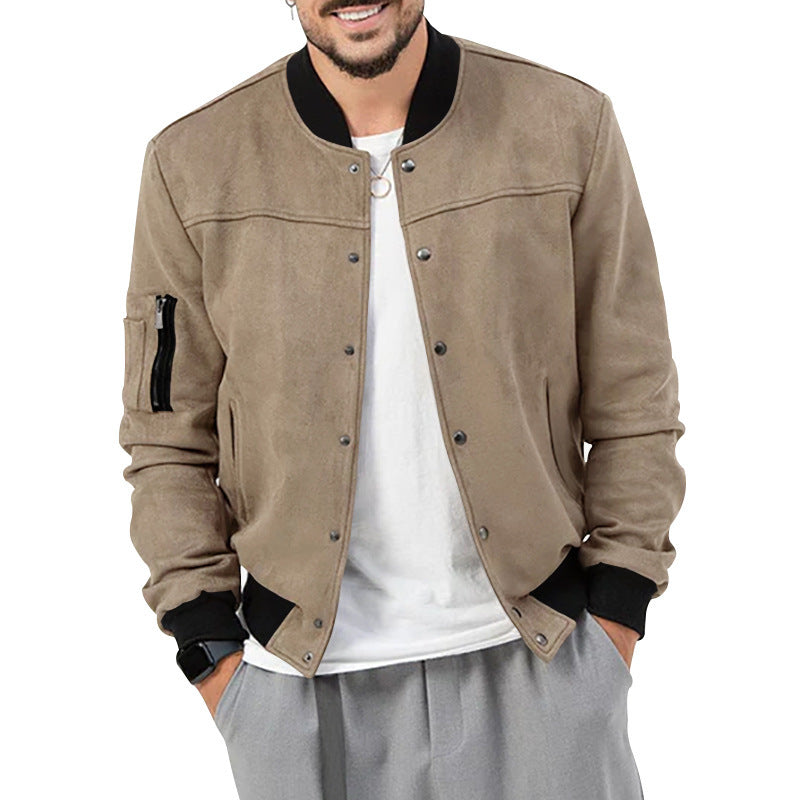 Men's bomber jacket in a casual style with practical pockets Lisslune