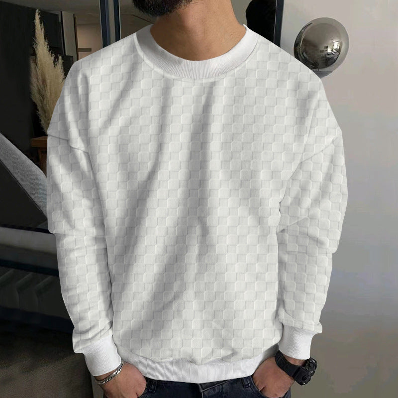 Men's Fashion Sweatshirt with Textured Design Lisslune