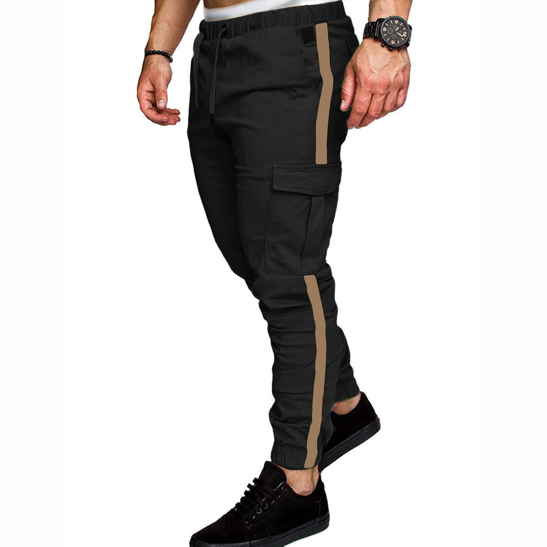 Men's cargo pants with adjustable waistband and functional pockets Lisslune