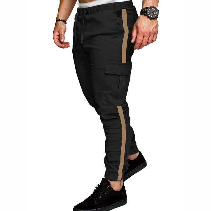 Men's cargo pants with adjustable waistband and functional pockets Lisslune