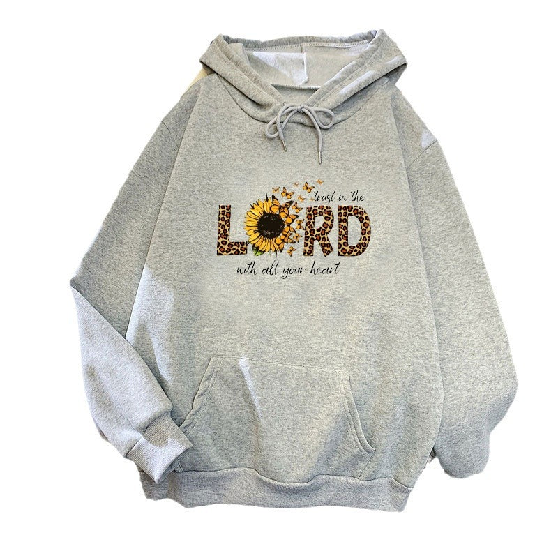 Women's hoodie with inspiring sunflower design Lisslune