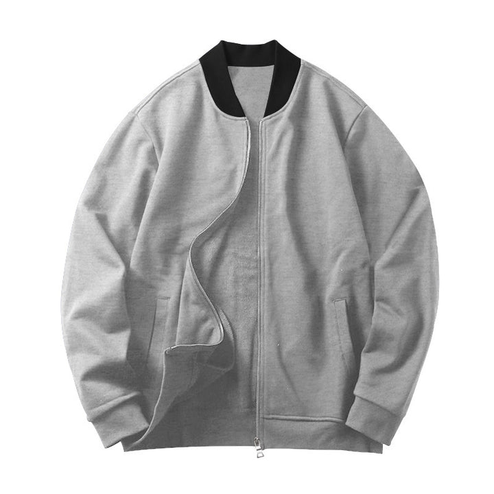 Men's sporty bomber jacket with elastic inserts and practical zipper Lisslune