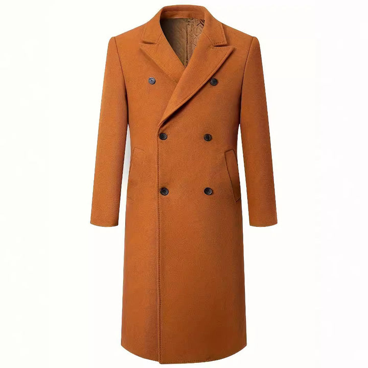 Men's elegant double-breasted coat with traditional collar Lisslune