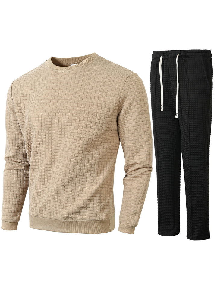 Men's cozy sweatshirt and jogger set Lisslune