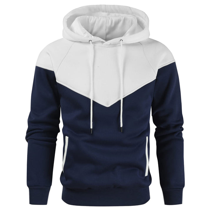 Men's Stylish Hoodie with Color Block Design Lisslune