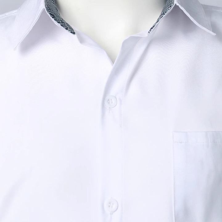 Men's long-sleeve shirt with fashionable collar and fine woven pattern Lisslune