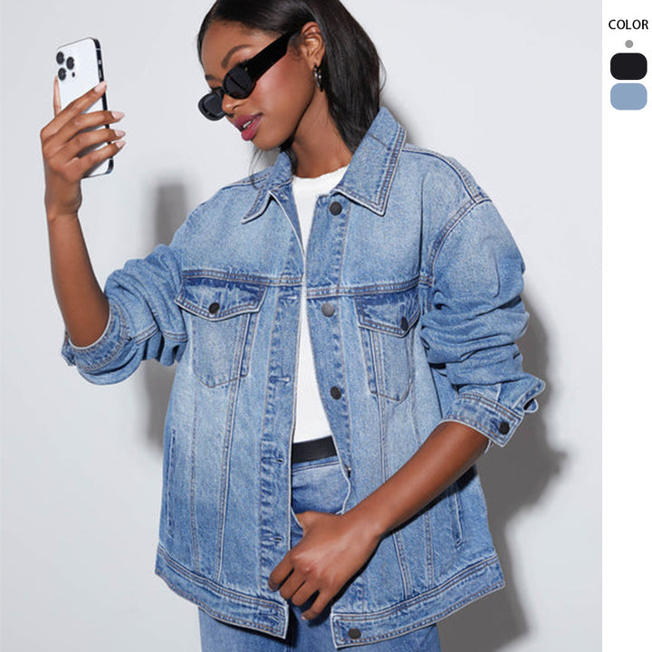 Women's oversized denim jacket Lisslune