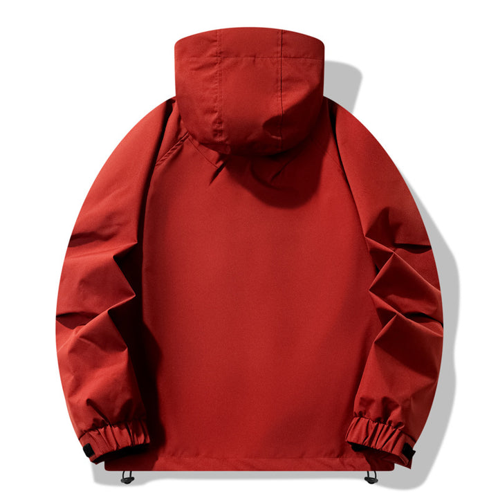 Men's technical outdoor jacket with water-repellent material and adjustable hood design Lisslune