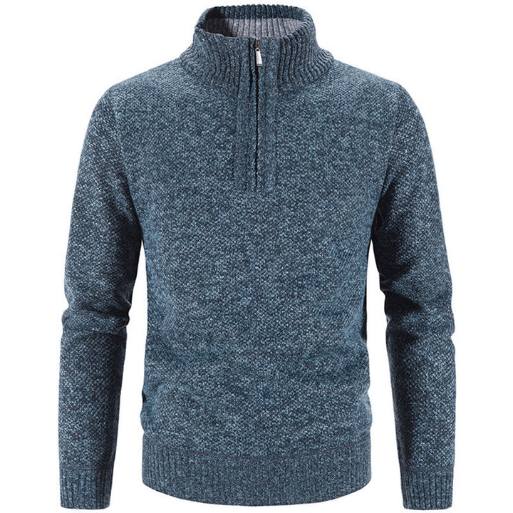 Men's stylish turtleneck sweater with elegant zipper Lisslune
