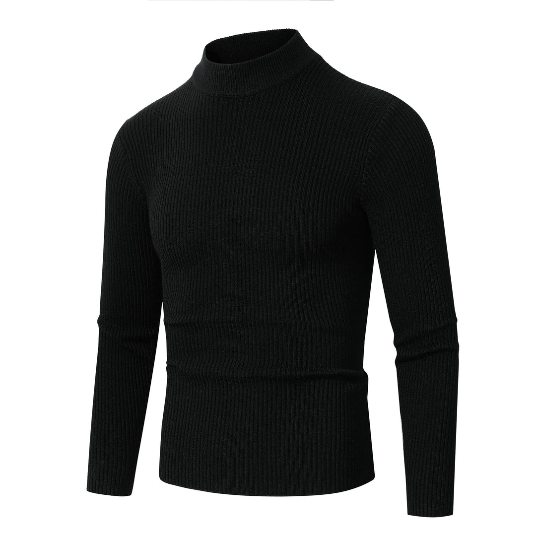 Men's turtleneck sweater made of fine ribbed knit material Lisslune
