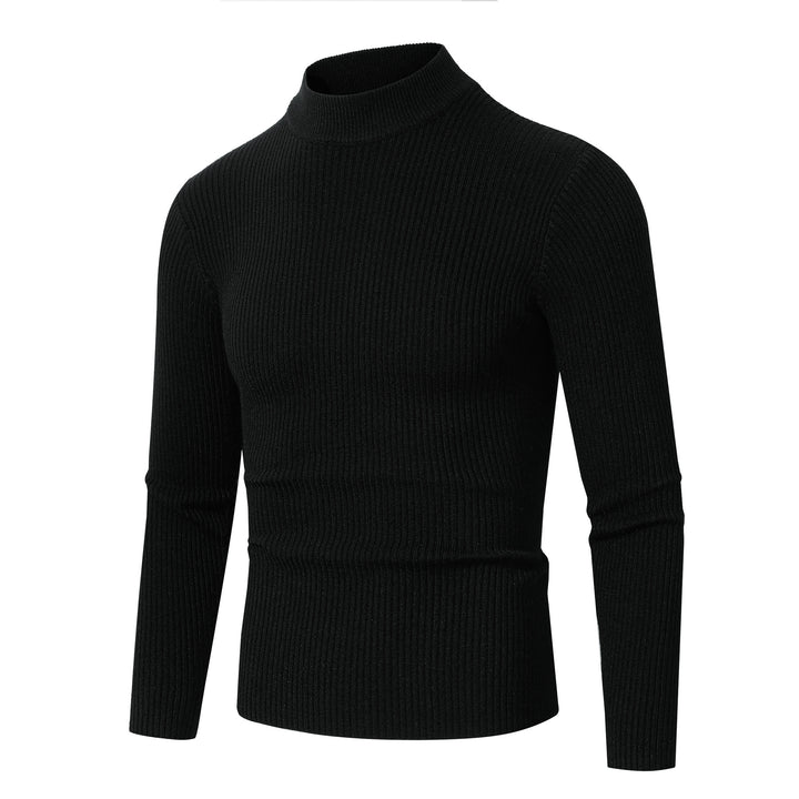 Men's turtleneck sweater made of fine ribbed knit material Lisslune