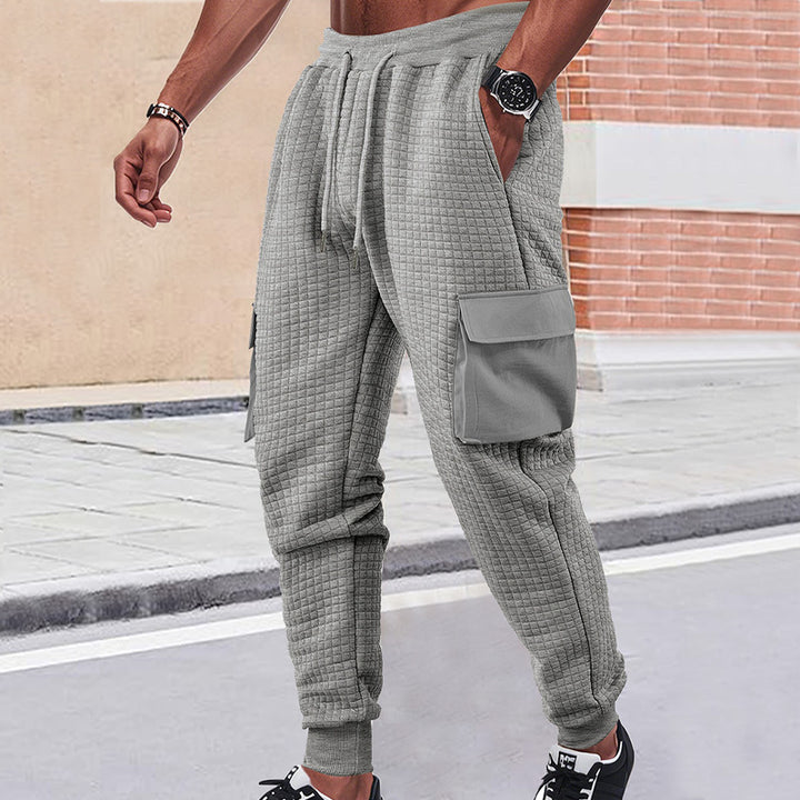 Men's cargo joggers with innovative structure and practical side pockets Lisslune