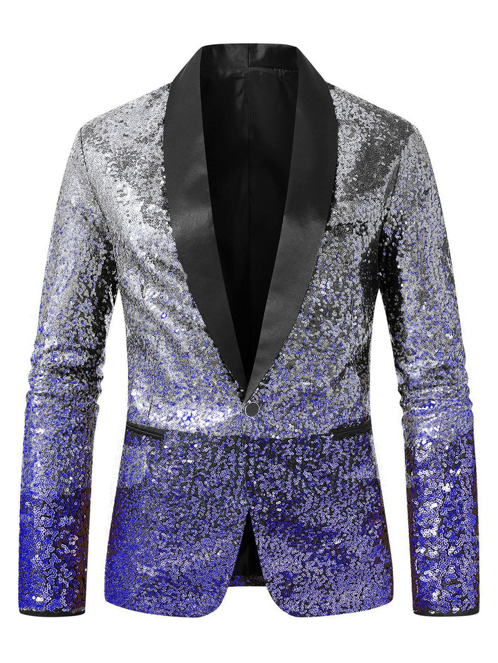 Men's glittering sequin blazer Lisslune