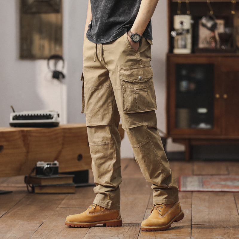 Men's cargo pants with multifunctional pockets and durable material Lisslune