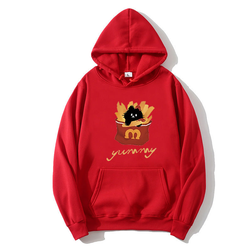 Women's hoodie with creative cat design Lisslune