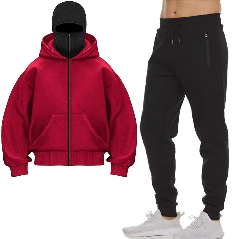 Women's hooded sweat jacket with practical continuous zipper placket and large pockets Lisslune