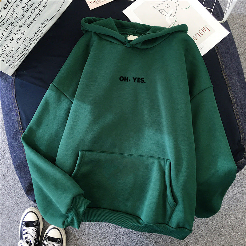 Women's Cozy Hoodie with Casual Print Lisslune