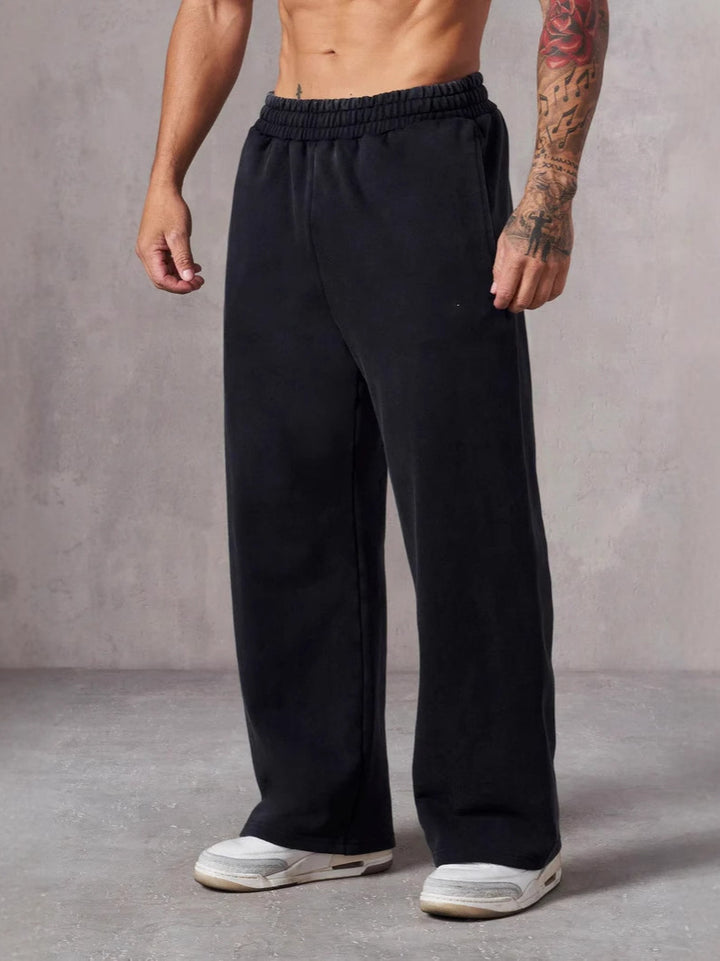 Men's Baggy Jogging Pants with Elastic Waistband and Side Pockets Lisslune