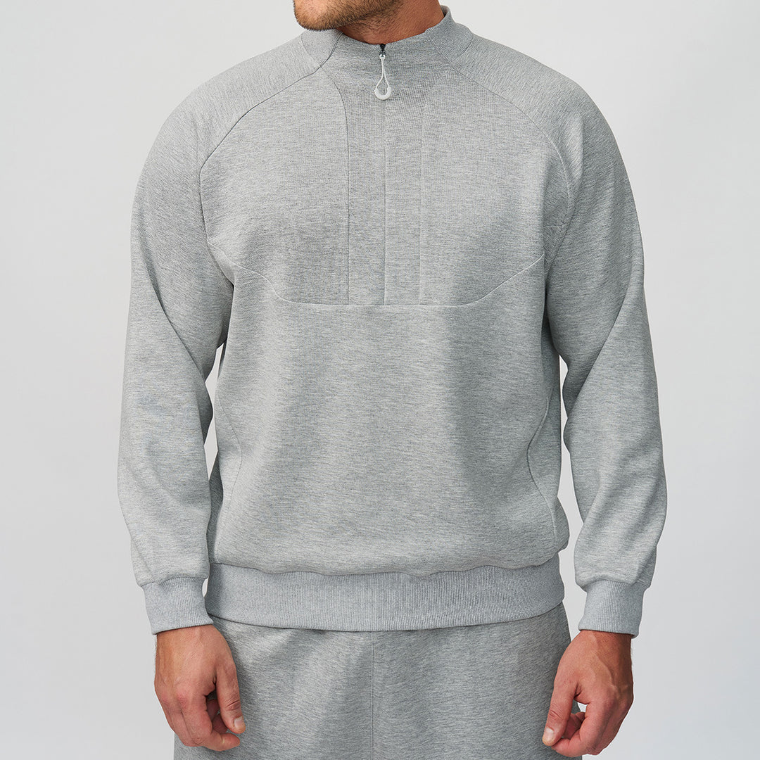 Men's Sporty Stand-Up Collar Sweater Lisslune