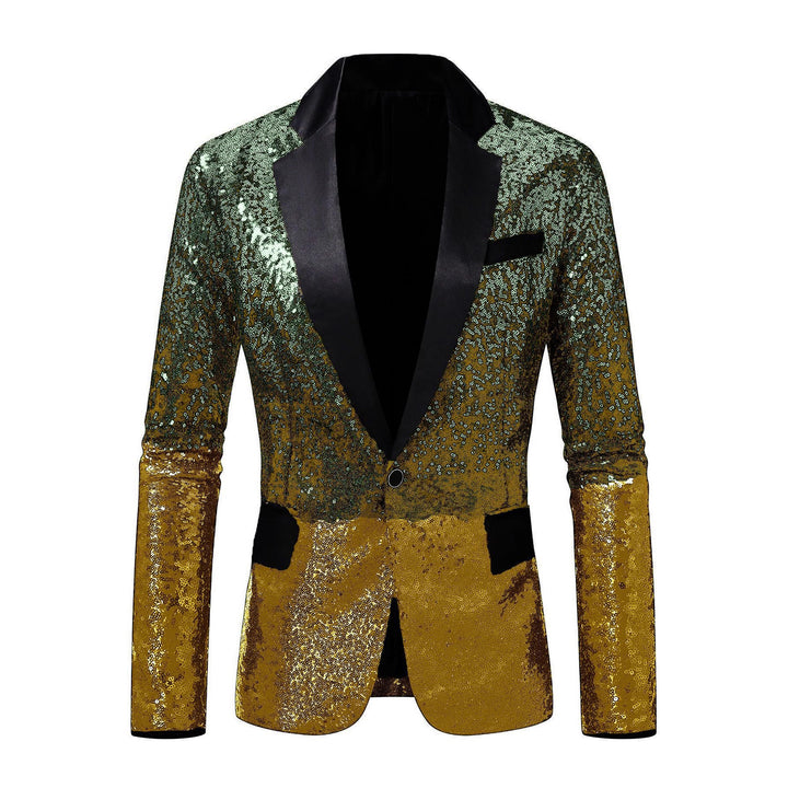 Men's elegant sequined blazer with luxurious accents Lisslune