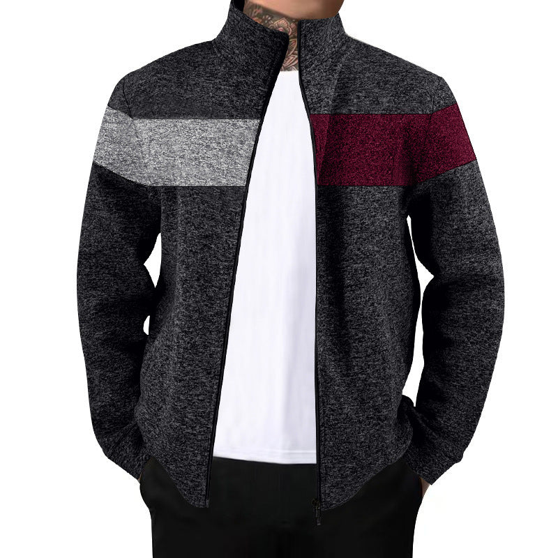 Men's sporty jacket with innovative contrast stripes Lisslune