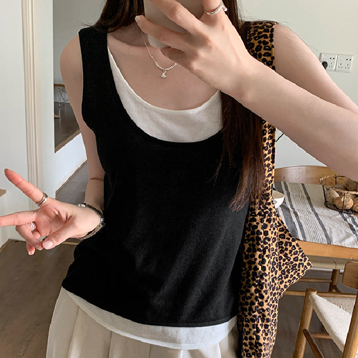Women's long sleeve shirt with elegant layering effect Lisslune