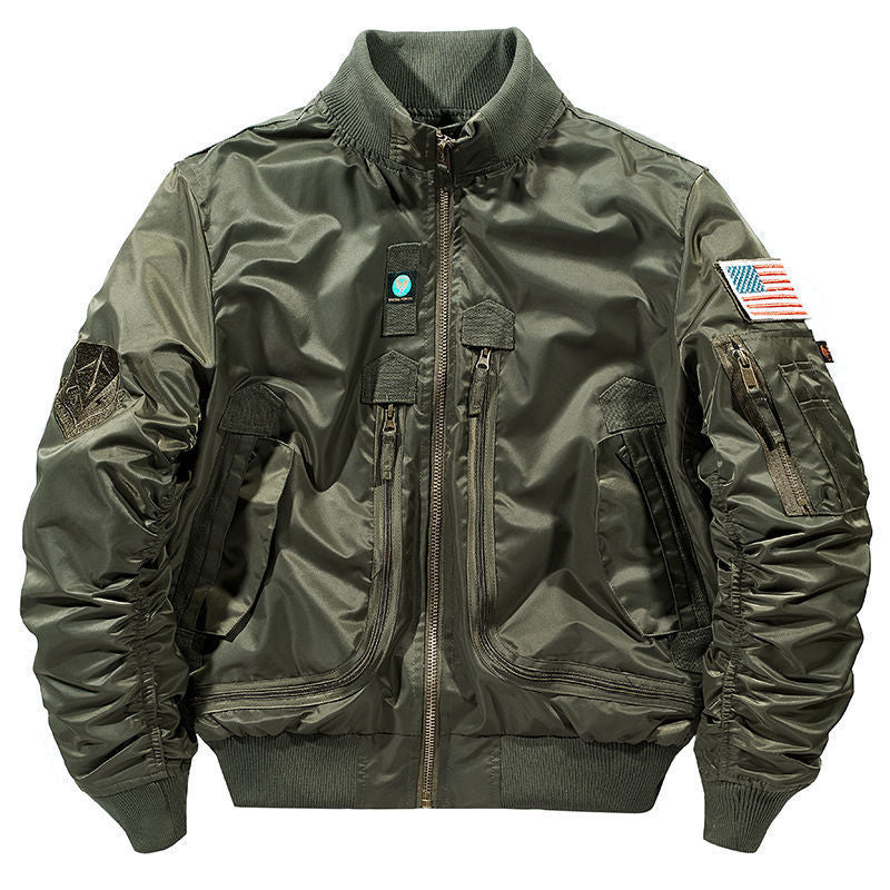 Men's stylish bomber jacket with versatile pockets Lisslune