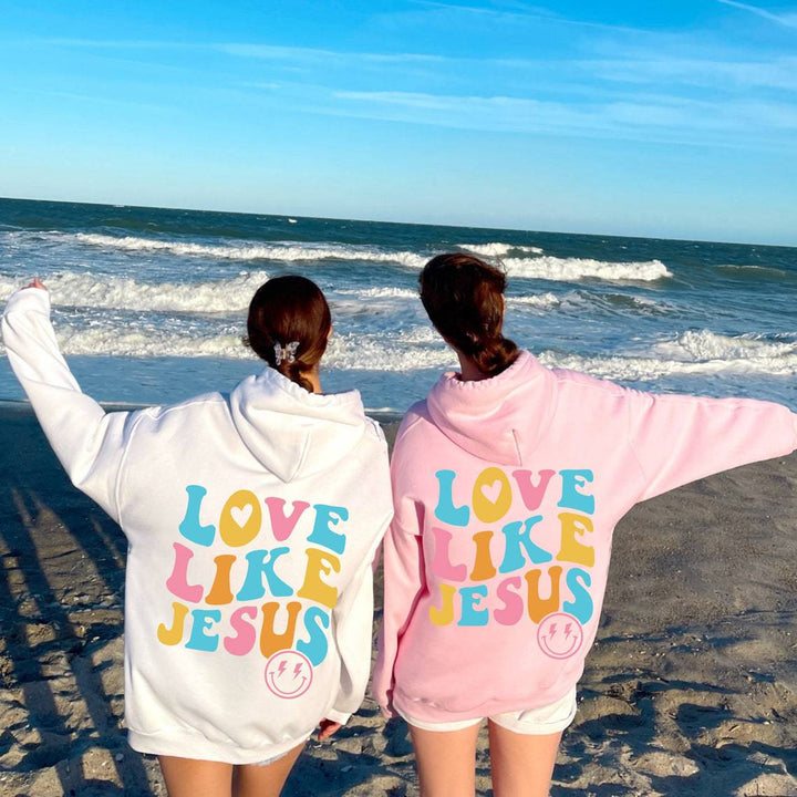 Women's Oversized Hoodie with Colorful Print Lisslune