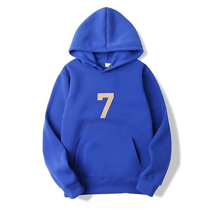 Women's hoodie with sporty design and numeric print Lisslune