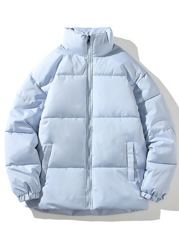 Men's insulated quilted jacket with high collar and elastic cuffs Lisslune