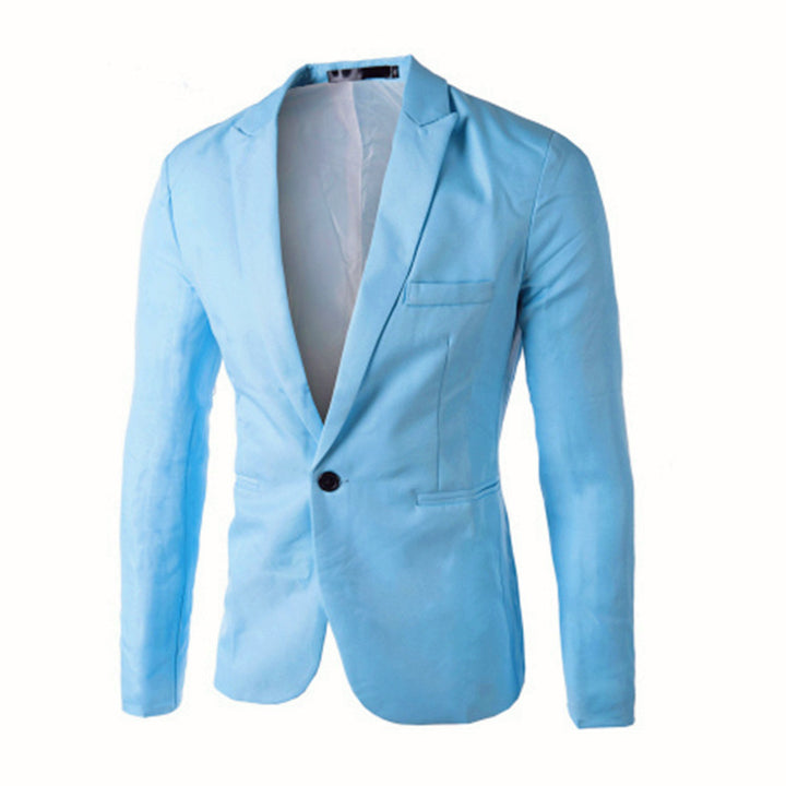 Men's Elegant Blazer with Modern Cut and Fine Details Lisslune