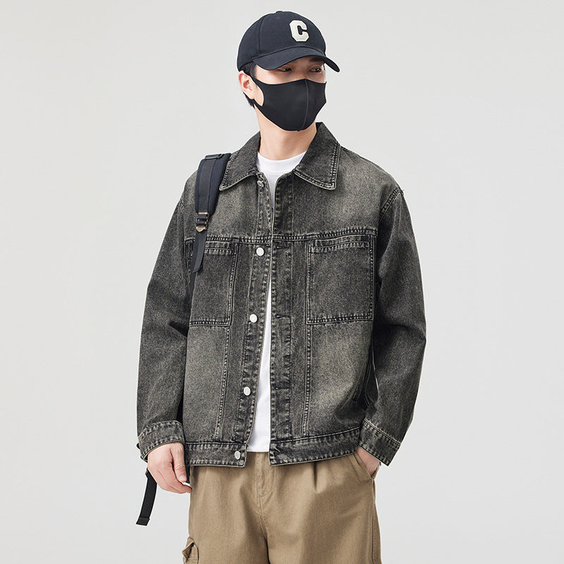 Men's Modern Denim Jacket with Sturdy Details Lisslune