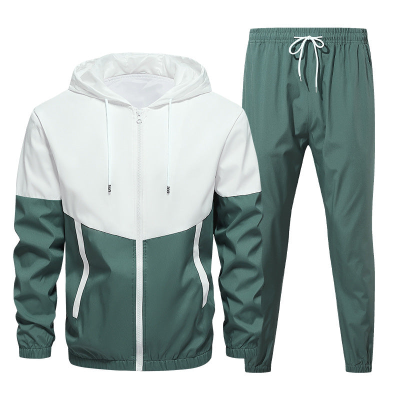Men's Sporty Windbreaker Set with Breathable Materials Lisslune