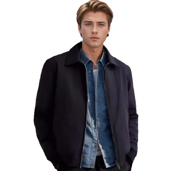 Men's modern bomber jacket with minimalist design Lisslune