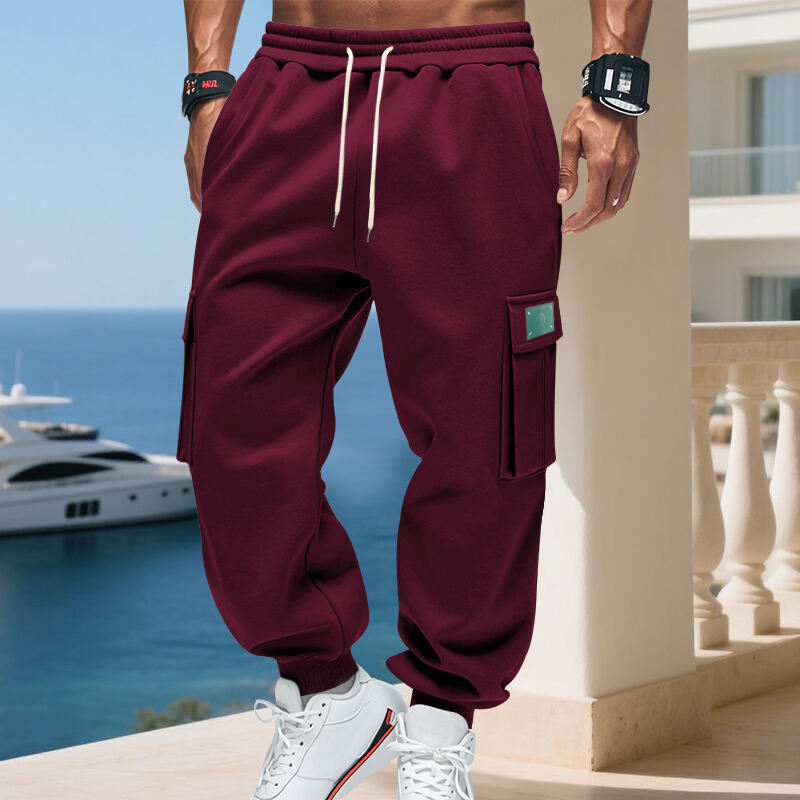 Men's cargo jogging pants with practical side pockets and adjustable drawstring Lisslune