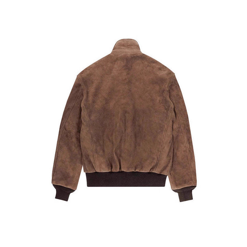 Men's suede jacket with high-quality craftsmanship and practical pockets Lisslune