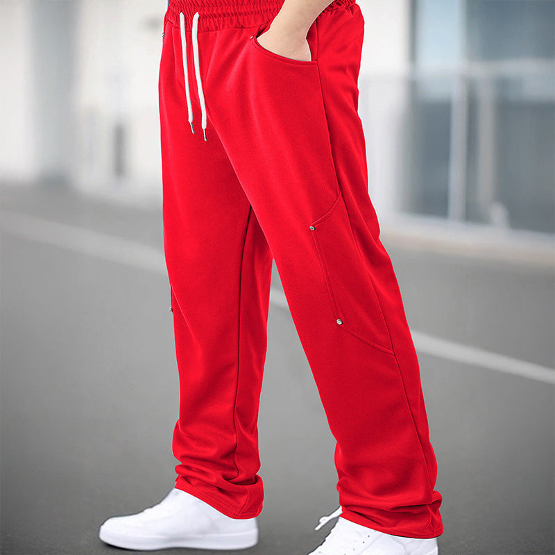Men's sporty jogging pants with breathable mesh inserts and elastic waistband Lisslune