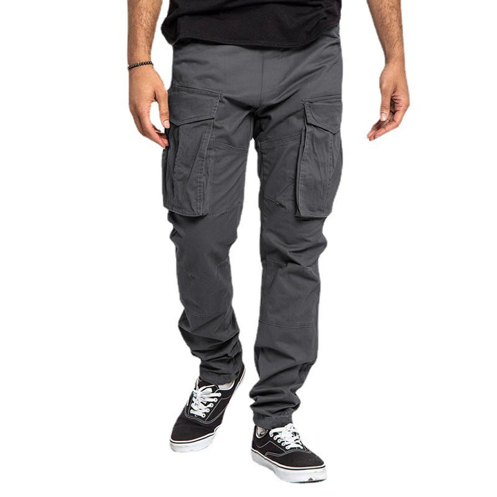 Men's cargo pants with multifunctional pockets and elastic waistband Lisslune