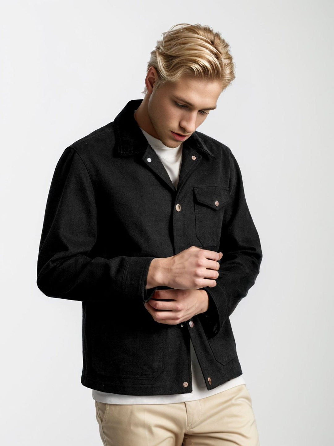 Men's suede jacket with stylish design and practical pockets Lisslune