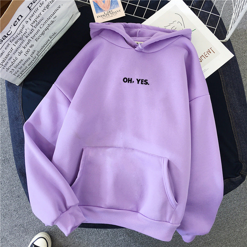Women's Cozy Hoodie with Casual Print Lisslune