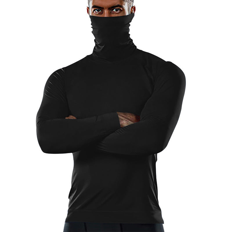 Men's functional long sleeve shirt with high collar Lisslune