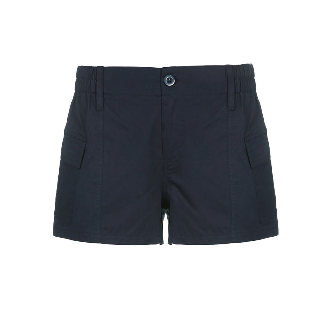 Women's comfortable cargo shorts with elastic waistband and practical pockets Lisslune