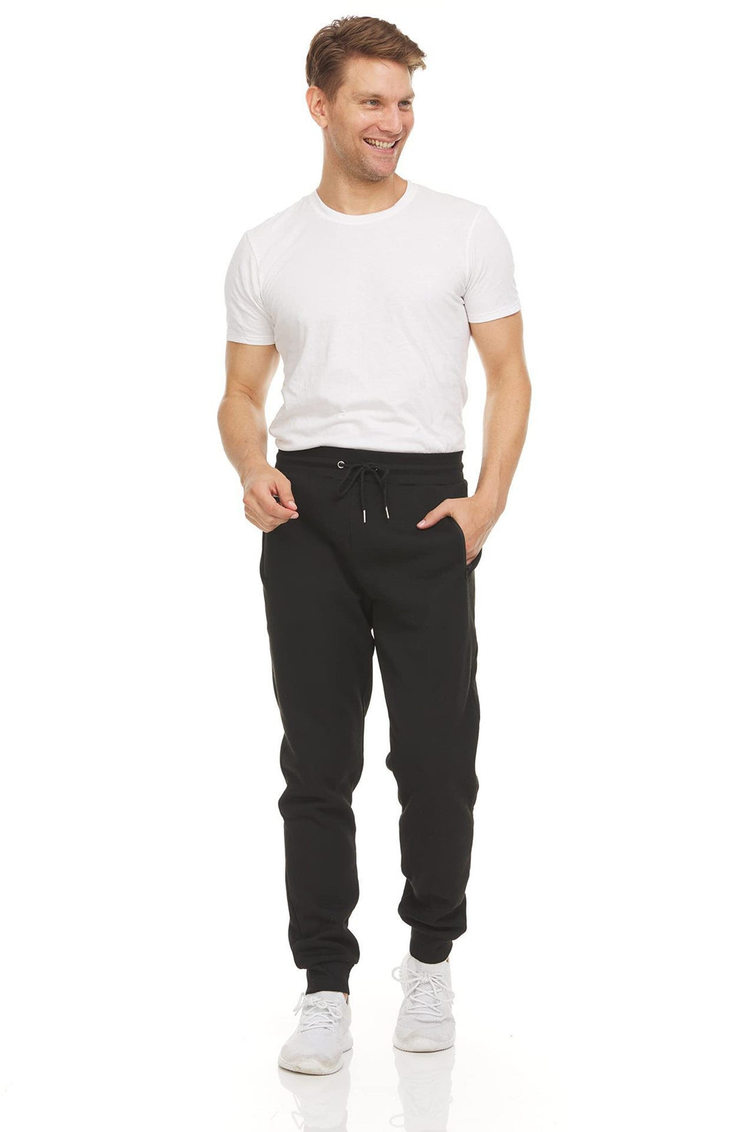 Men's Comfortable Jogging Pants with Elastic Waistband and Practical Side Pockets Lisslune