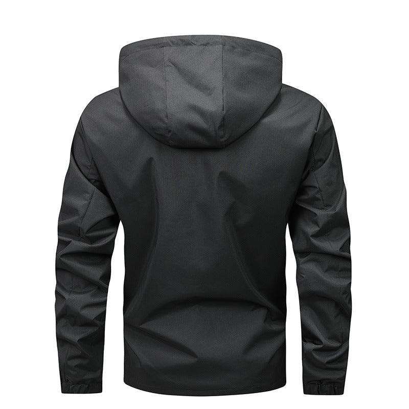 Men's waterproof lightweight jacket with innovative hood system Lisslune