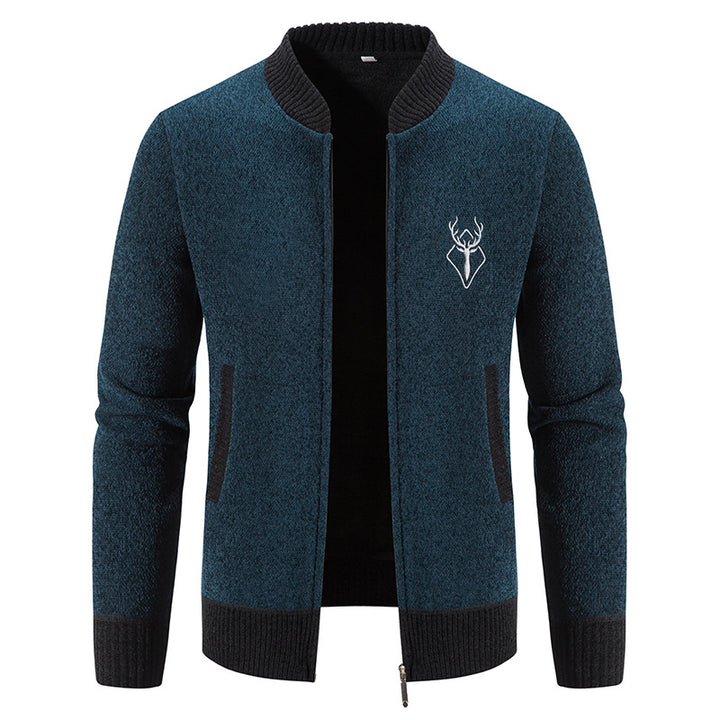 Men's fashionable casual jacket with textured design and practical pockets Lisslune