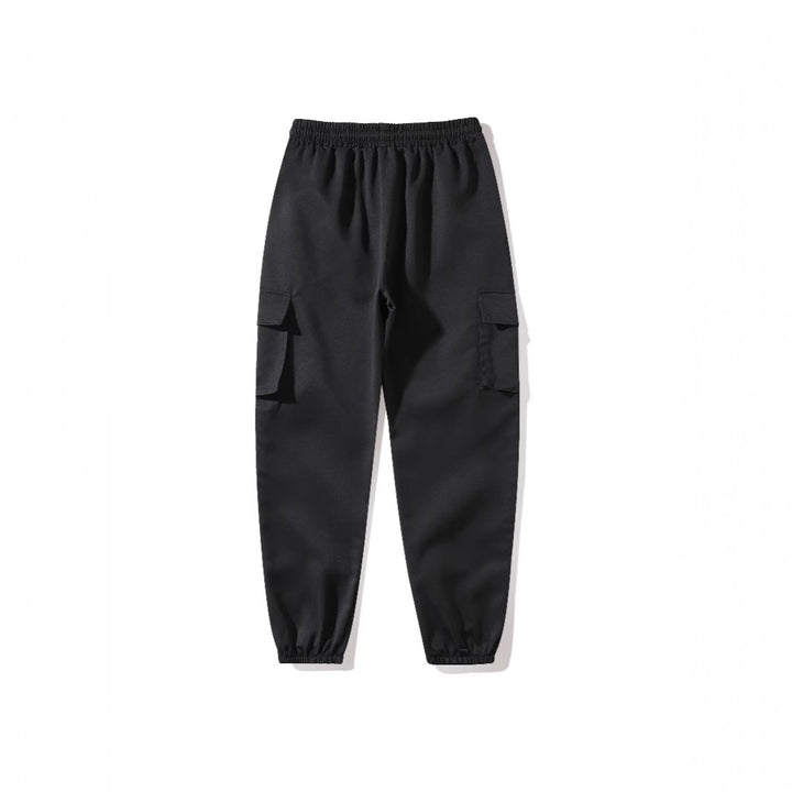 Men's cargo pants with elastic waistband and practical side pockets Lisslune