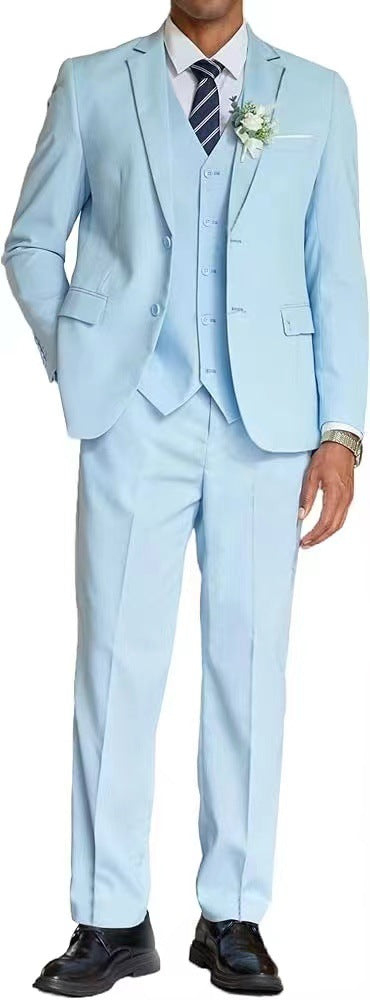 Men's elegant three-piece suit made of fine material and modern cut Lisslune