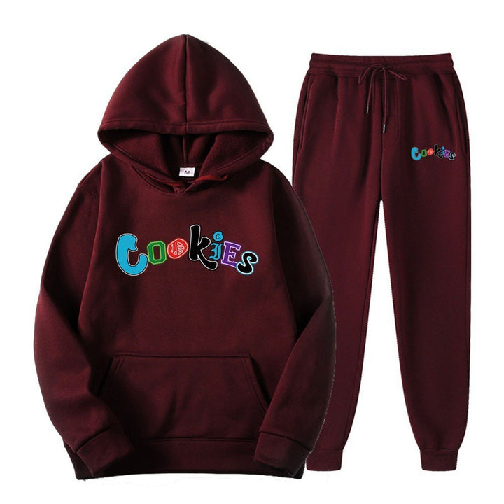 Women's Hoodie and Jogging Pants Set with Colorful Graphic Print Lisslune