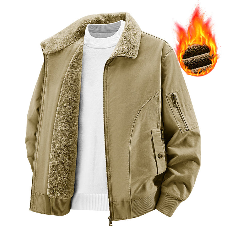 Men's Thermal Insulated Functional Jacket with Plush Lining Lisslune